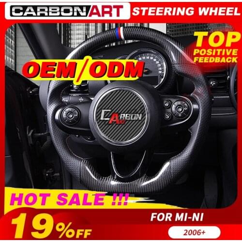 Carbon fiber Steering wheel for bm-w mi-ni coo-per R55 R56 R57 R58 R59 R60 R61 F54 F55 F56 F57 F60 car interior styling