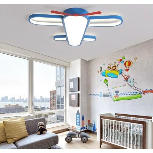Modern Led flush mount ceiling light Dining room nursery ceiling light Kitchen Plane Lamp shades Baby room Light