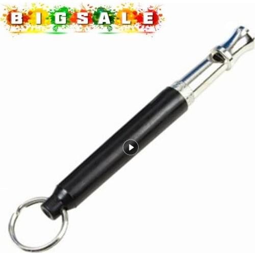 Pet Dog Training Whistle Ultrasonic Supersonic Sound Pitch Quiet Trainning Whistles Dog Training Obedience Black Whistle Tools