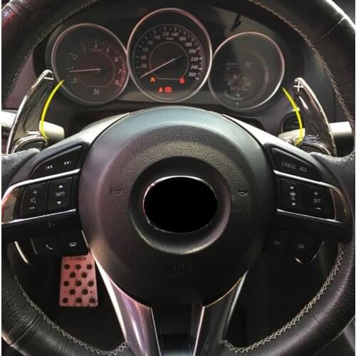 For MAZDA 6 ATENZA M6 2014-2019 carbon fiber steering wheel Paddle shift Car Shift Paddle shift extension Interior Accessories