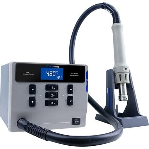 ATTEN ST-862D lead-free hot air gun soldering station Intelligent digital display 1000W rework station For PCB chip repair