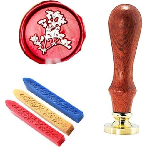 Wax Seal Stamp Kit -Natural plant Flower - Perfect Gift Ideas for Friends, Relatives, Artistic Types, Lovers