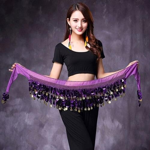 Belly Dance Hips Scarf Belly Dance Coin Waist Chain Coins Belly Dance Waist Chain Hip Scarf Bellydance Belt