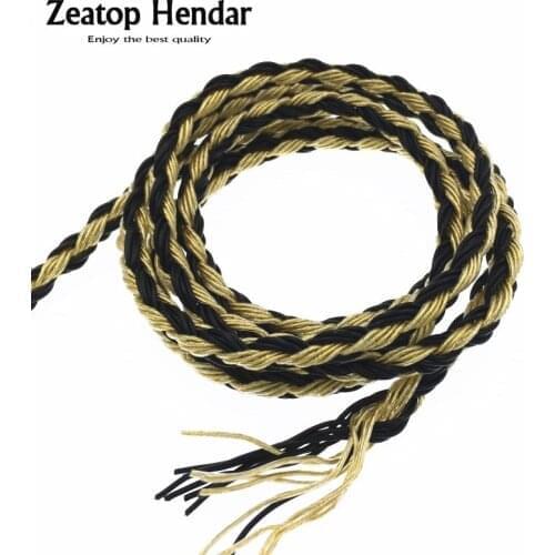 1.5 Meter HIFI 16 Cores Upgrade Earphone Wire 8Cores OCC Gold + 8 Cores SPC Black Mixed DIY Headphone Extreme Soft Audio Cable