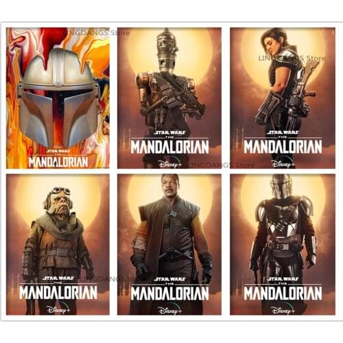 5d Diy Diamond Painting Movie The Mandalorian Season 1 Poster Diamond Mosaic Embroidery Cross Stitch Full Drill Home Decor Gift