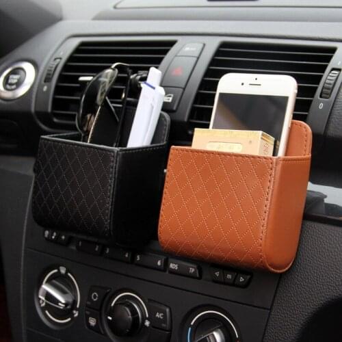 Car Storage Bag PU Leather Outlet Organizer Box Storage Bag Car Trunk Stowing Tidying For SUV Auto Interior Accessories Cheap