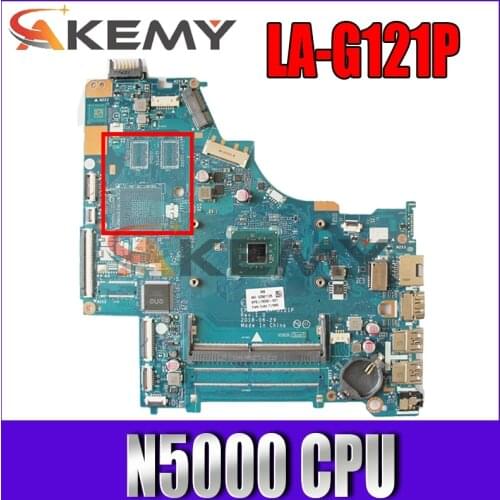 For Hp 15-Bs Series Laptop Motherboard L19050-601 EPG52 LA-G121P With SR3RZ Pentium N5000 CPU DDR4 MB 100% Tested Fast Ship