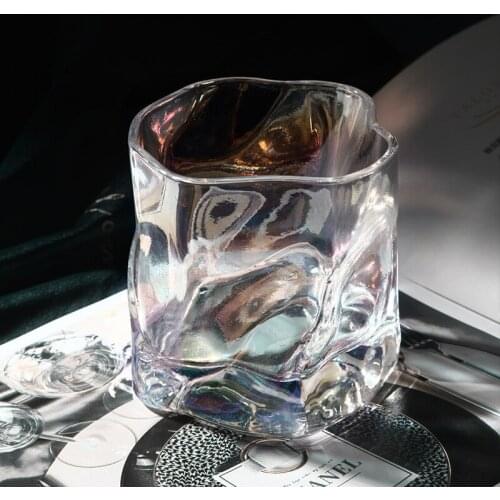 Household Whiskey Cup Nordic Creative Liquor Tasting Glass Gold-Painted Glass Crystal Personalized Vodka Beer Steins