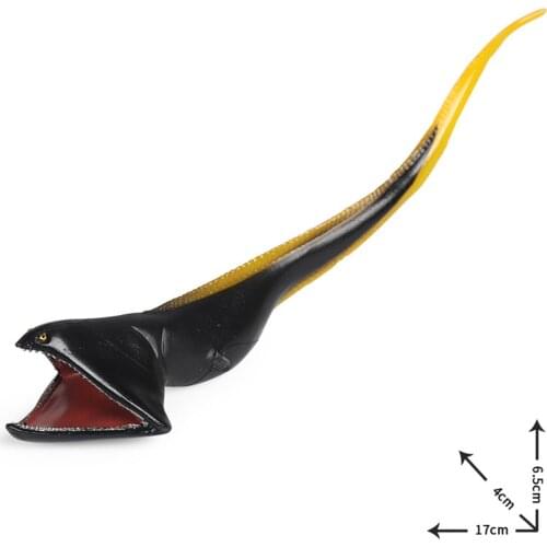 Gulper Eel Figure Ocean Animal Fish Anguillidae Model Collector Toy Gifts Sea Animal Cognition Action Figures Plastic Cement Toy