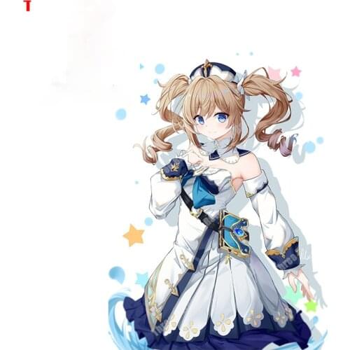 Personality Barbara Genshin Impact Auto Anti Scratch Film Car Side Mirror Film Sticker Decor Fuel Tank Cap Protector for Car