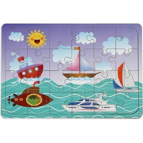 Maketçiniz Seafood Tools 24 Wooden Puzzle with