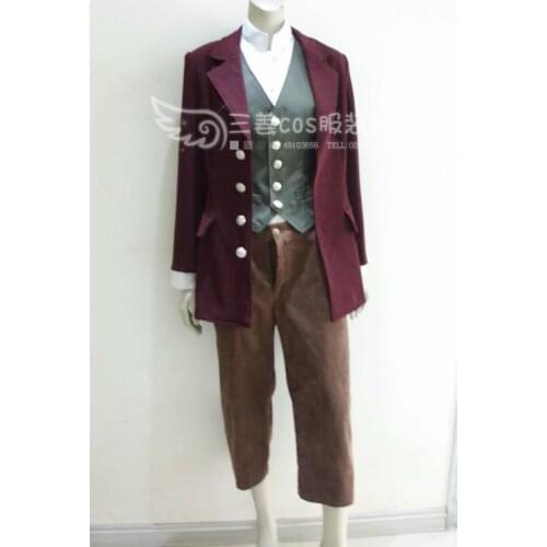 Bilbo Baggins Outfit Suit Cosplay Costume Full Set film Custom-made top+coat+vest+pant