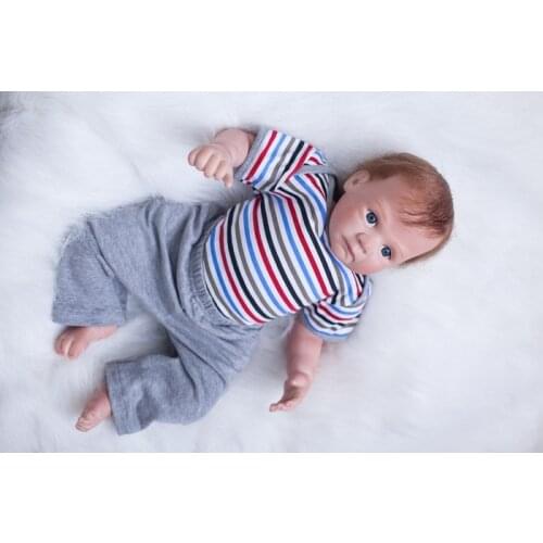 50cm Dolls Baby Bebe Doll Reborn Simulation Baby Dolls Soft Silicone Reborn Toddler Lifelike Infant Baby Toys For Girls Children