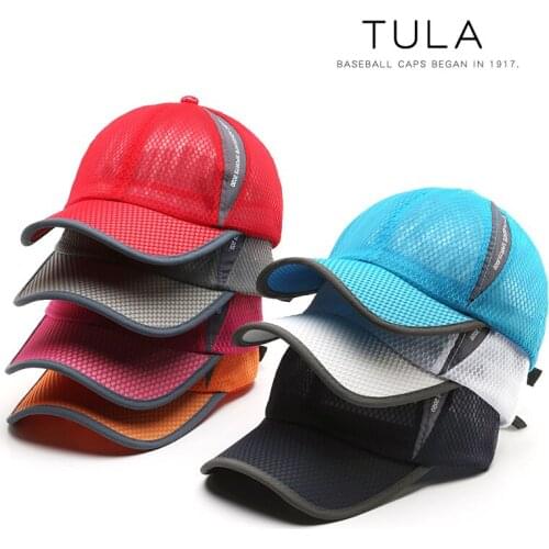 Summer quick-drying baseball cap men and women breathable Snapback folding sport hat outdoor protection mountaineering sun hat