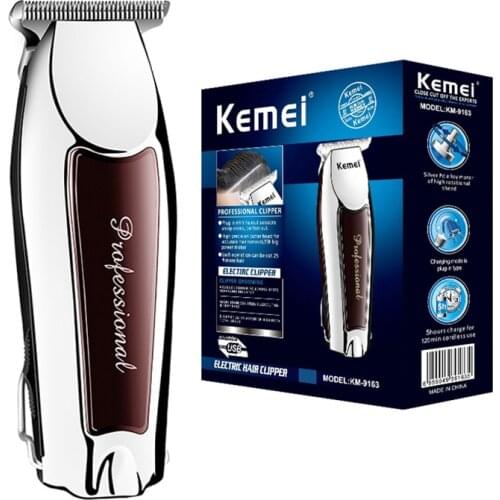 Kemei Hair Clipper Rechargeable Hair Trimmer for Barber Bareheaded Trimmer Electric Shaver Razor Cordless Man Beard Shaver