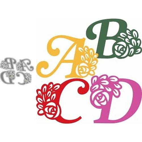 Metal Cutting Dies Letter Stencil for DIY Scrapbooking Album Embossing Paper Cards Deco Crafts Die Cuts