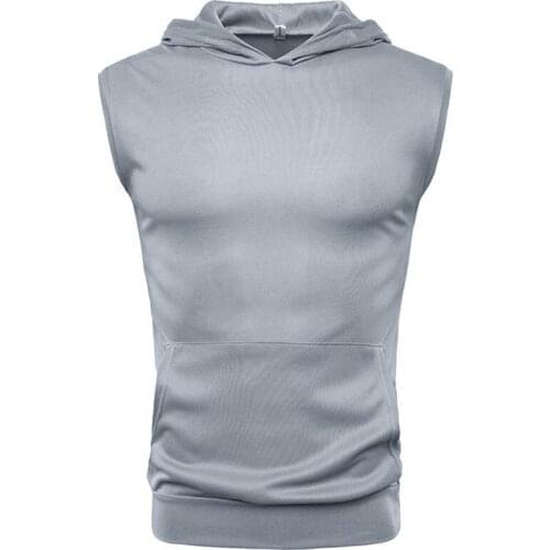 Mens Fitness Sweatshirts Hoodies Mens Fitness Tank Top Sports Hoodies Men Stringer Muscle Shirts Vest