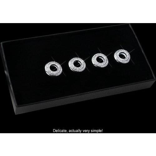 Distinguisheddecal sticker for Me/rcedes/Be/nz C/class CARS Car door bolt cover trim Rhinestone sequin Button lid decoration