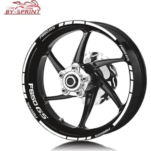 Motorcycle Tire Waterproof Wheel logo Sticker Rim Personality Reflective Stripe Decals Stickers For BMW F650GS F 650 GS f650gs