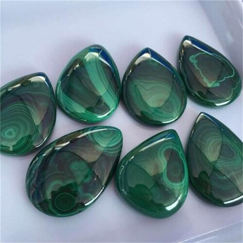 Natural gemstone green malachite eye pendant reiki crystals healing stones for sale
