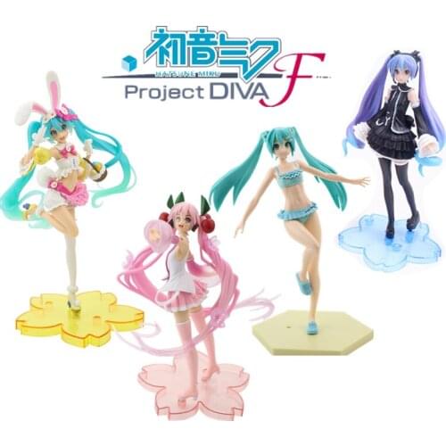 2021 New Hatsune Miku 23 Cm Anime Pink Cherry Blossom Ghost Future PVC Movable Doll Girl Model Toy Collection Gift