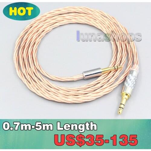 Silver Plated OCC Shielding Coaxial Earphone Cable For Denon AH-D340 D320 NC800 NC732 NCW500 AKG Y40 Y50 K545 LN007156