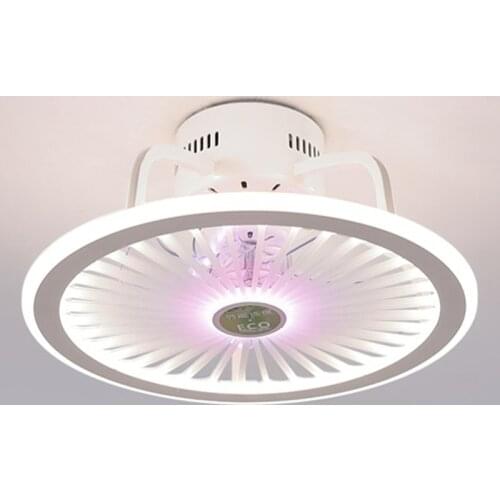 Creative Personality Modern Bedroom Led Ceiling Fan Light Study Diningroom 3 Colors Smart Fan Light With Remote Control