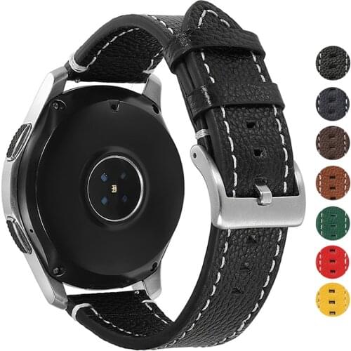 18mm 19mm 20mm 21mm 22mm 24mm Leather Strap Men Women Quick Release Watch Band Wrist Bracelet Accessories for Huawei GT/2/2e/Pro