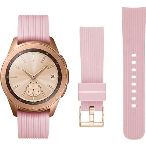 Sport Silicone Watchband for Samsung Galaxy Watch 42mm Active2 1 40mm 44mm Strap Band for Huami Amazfit Bip gtr 42mm