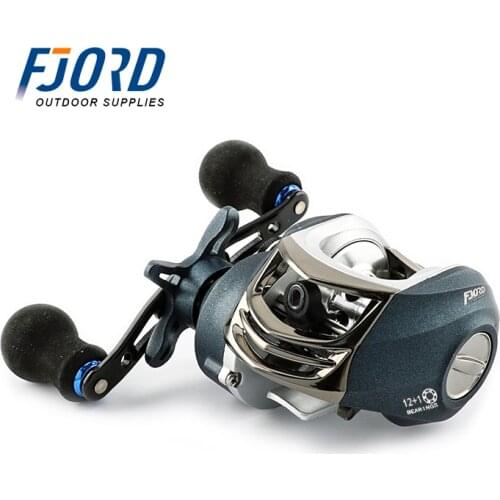FJORD Fishing Reels 12+1 BBs 6.3:1 Baitcasting Reels High Speed Casting Reel Freshwater and Saltwater Fishing Reel