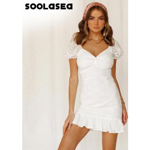 Летние платья с кружевом Soolasea China At AliExpress