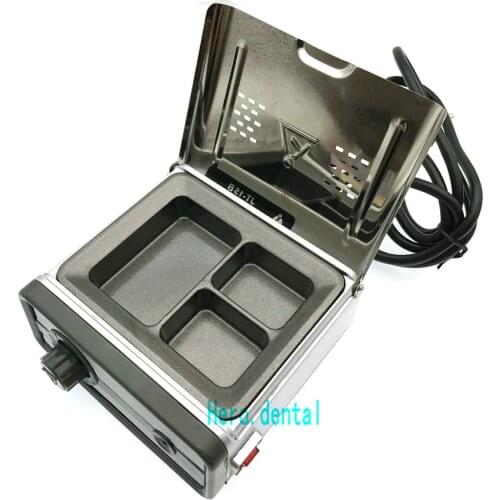 Dental Lab Equipment Wax Heater 3-well Wax Heating Analog Dipping Pot