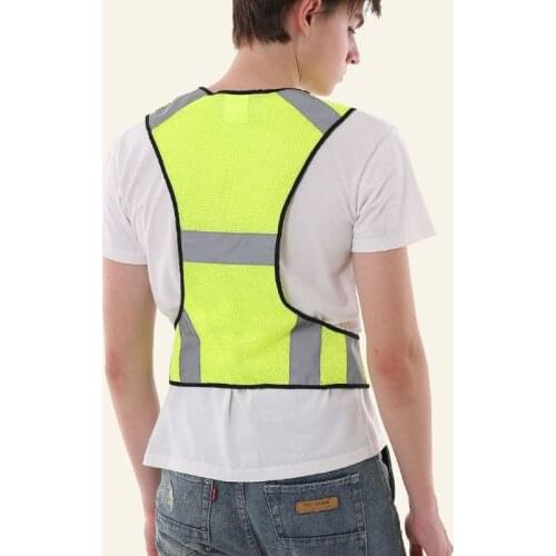 Running Reflective Mesh Vest Lightweight Riding Safety Outdoor Sport Safety XXUF