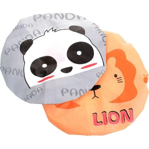 Waterproof Shower Cap Lovely Cute Cartoon Cap for Women Anti Oil Hat Elastic Bathing Cap Women Hair Salon Bathroom Cap Hot Sale