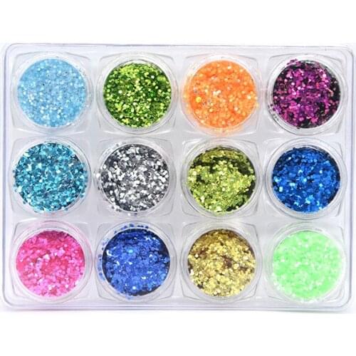 High-quality rainbow glitter powder 12 Color Shift Chameleon Glitter Dunk City Color Shift for DIY Crafts