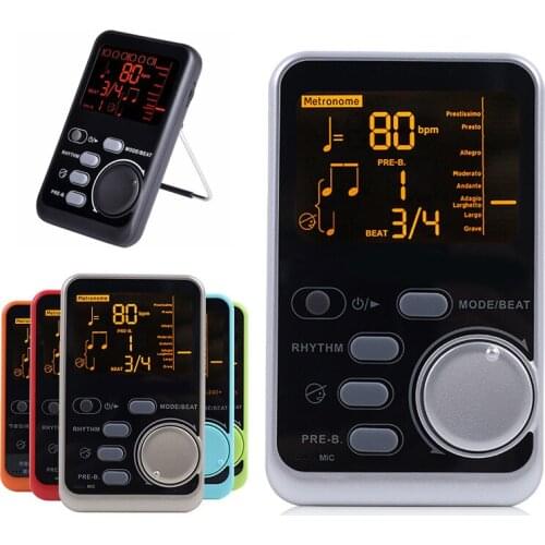 WSM-240Metro-tuner Rhythm Device Portable Electronic Metronome Universal Tuner Musical for guitar Violin Bass Musical Instrument
