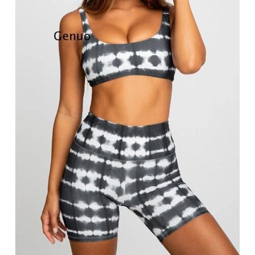 Swimming Shorts Woman Womens Two Piece Print Sexy Split Swimsuit Bikini Swimsuit Beachwear 2021