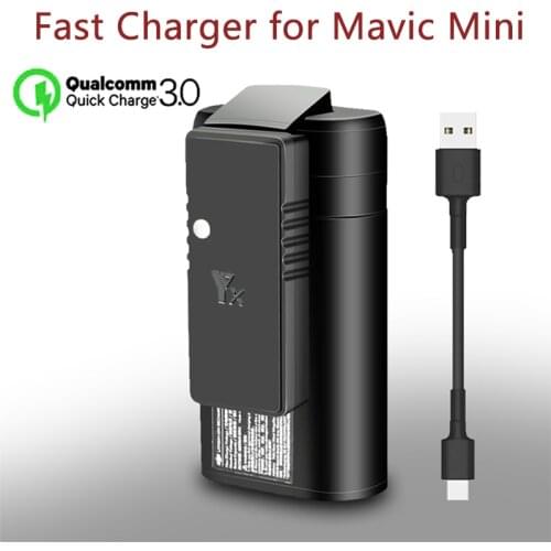 YX for dji mavic mini QC3.0 Fast Charger Battery USB Charging ,With TYPE C Cable , For DJI Mavic Mini Drone Accessories
