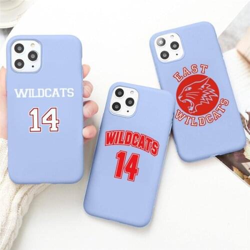 Wildcats Troy Bolton High School Musical Phone Case for iPhone 12 mini 11 Pro Max X XR XS 8 7 6s Plus Candy purple Silicone