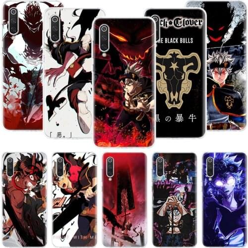 Black Clover Asta Anime Phone Case For Xiaomi Mi Note 10 11 9 8 10T 9T CC9 A1 A2 A3 5X 6X Pocophone F1 X3 F2 Pro Lite Coque Cove