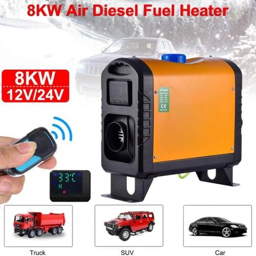 All In One Air 12V/24V Diesels Heater Car Parking Heater 8KW For Trucks Motor-Homes Boats Bus +LCD Key Switch+Remote