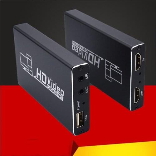 Video Card 4K 1080P HDMI Capture Card Live Streaming USB Video Capture Card Device Game Capture HDMI to USB 2.0 Dongle Recorder