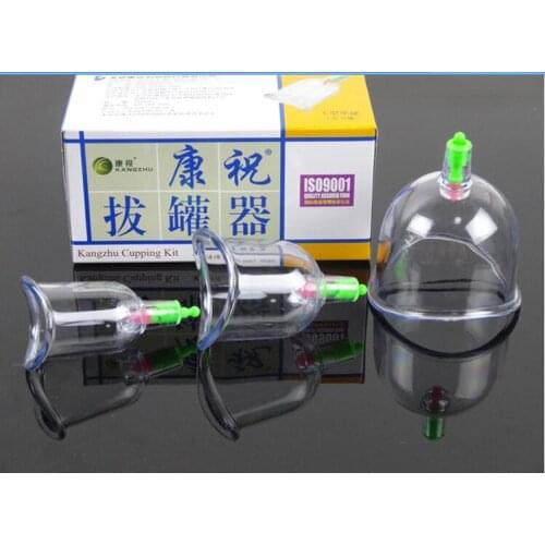 Chinese cupping Kangzhu U Curved Vacuum Cupping Suction Joint 3 cup cupping therapy joints cups Traditional Acupuncture Massage
