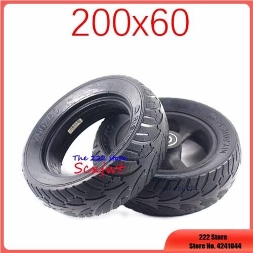 Electric Scooter Car solid Tire Wheel for 8 Inches 200X60 Scooter Solid tyre Brushless Motor Non Pneumatic for Skateboard