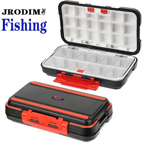 Large Capacity Waterproof Fishing Tackle Box Double-Sided Bait Box Multifunctional Storage Organizer Box Hook and Bait Accessory