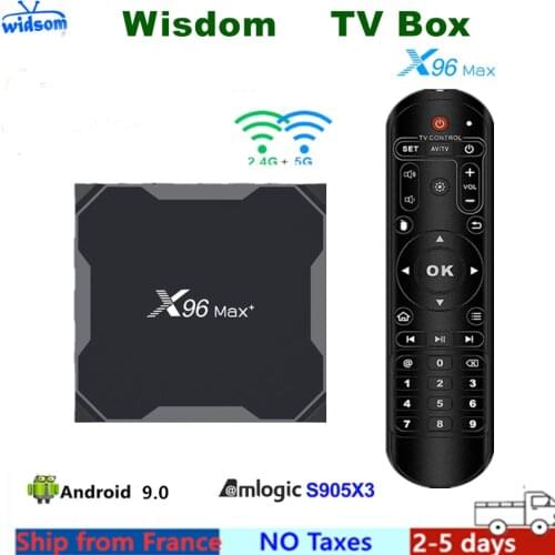 Best x96Max 4G 64G iptv box android tv box Amlogic S905X2 4G 32G x96 max Media Player smart iptv set top box