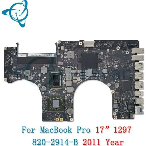 Shenyan 820-2914-B 2011 years A1297 i7 2.4Ghz Motherboard for Macbook Pro 17" Logic Board EMC 2352-1 EMC 2564 MD311xx/A