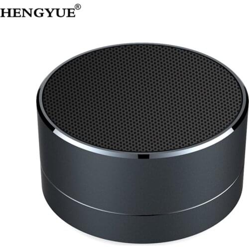 A10 bluetooth speaker metal mini portable speakers subwoof sound with microphone handsfree support TF card FM radio AUX