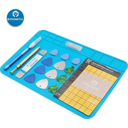 20 in 1 Opening Pry Tool Kits DIY Hand Tool Pry Bar Phone Screen Disassemble Tools with Soldering Mat for iPhone Tablet Repair