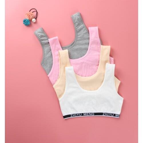 Hot Teenage Girls Underwear Teenager Training Bras Kids Girls Bra Teenage Puberty Bras Panties 8-16 Years